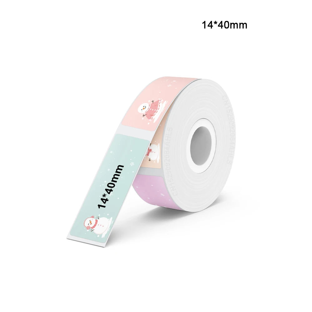 Portable Mini Printer Marklife P12 Thermal Printer Adhesive Sticker Labeling Machine P12 Label Maker or 1PK Continues Label Tape