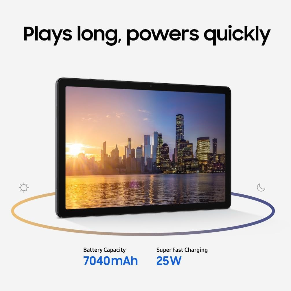 Galaxy Tab A11+, Android Tablet, AI Features, Sleek and Modern Design, 11 Inch 90Hz Display, 128GB Storage, 6GB Memory, with Dolby Quad Speakers, Silver, 3 Year Extended Warranty (UK Version)